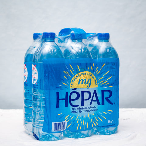 Pack d'eau minérale HEPAR : 6 x 1L